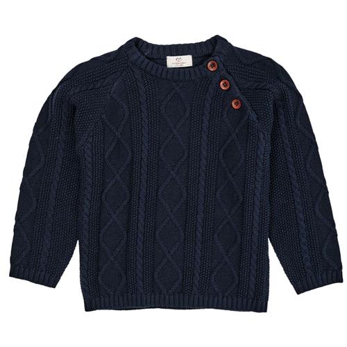 Copenhagen Colors Knitted Jumper  Navy 122 cm  Marineblå  122 cm  Unisex