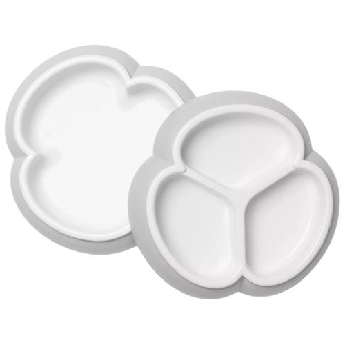 BabyBjörn 2-pak Tallerkener Grå One Size      Unisex
