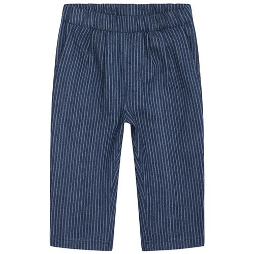 Flöss Willy Stribede Bukser Indigo 98 cm  Blå  98 cm  Unisex