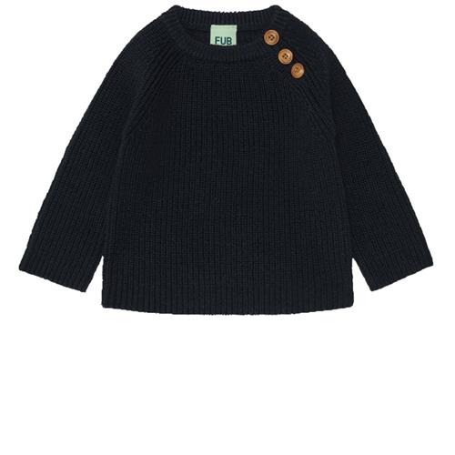FUB Strikket Trøje Navyblå 68 cm  Marineblå  68 cm  Unisex