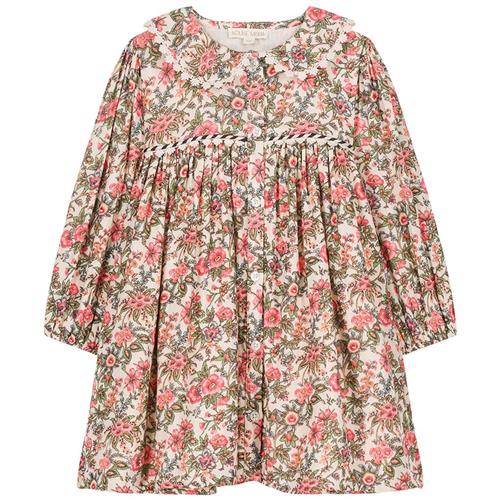 Louise Misha Marlotta Blomstret Baby-kjole Ivory Enchanted Fields 12 months  Creme  12 måneder  kvinde