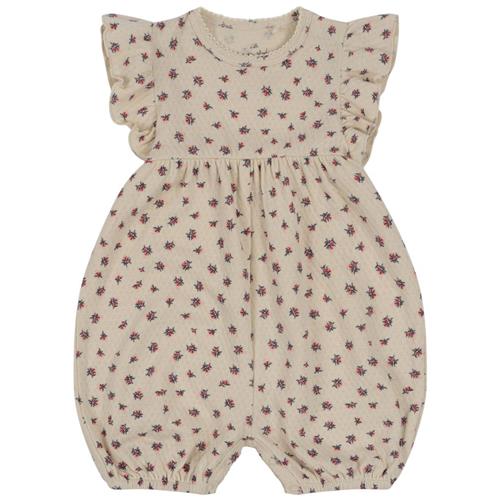 Konges Sløjd GOTS Sui Blomstret Romper Peonia Rose 3 Months  Beige  3 måneder  kvinde
