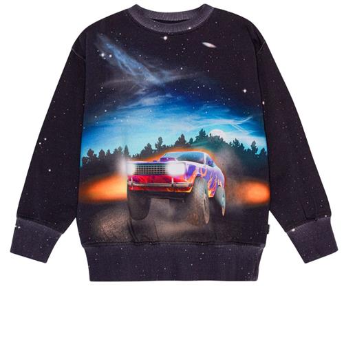 Molo GOTS Mattis Sweatshirt Flame Car 128 cm  Sort  128 cm  mand
