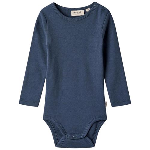 Wheat Spencer Babybody Blue Waves 62 cm  Blå  62 cm  mand
