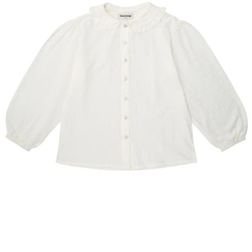 Tocoto Vintage Plumeti Bluse Off White 8 Y  Creme  8 år  kvinde