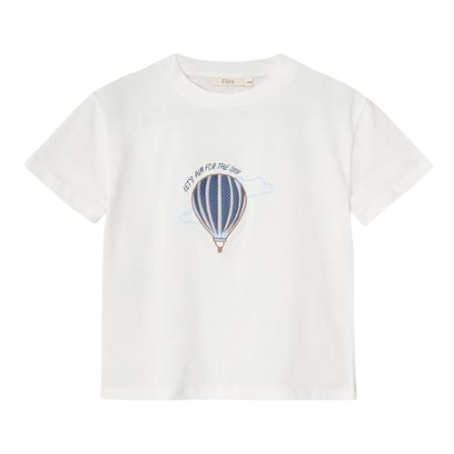Fliink Sommer Balloon T-Shirt Cloud Dancer 5 Y  Hvid  5 år  Unisex