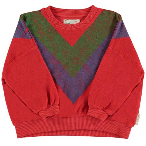 Piupiuchick Sweatshirt Med Tryk Rød 8 Y  Rød  8 år  Unisex