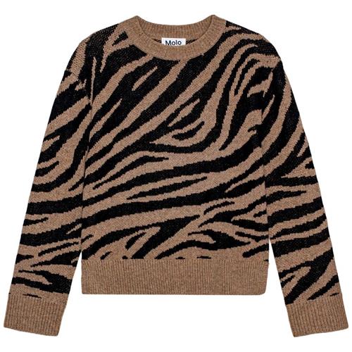 Molo Gerda Strikket trøje Zebra 134/140 cm  Brun  134/140 cm  kvinde