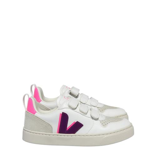 Veja V-10 Sneakere White Magenta Sari 26 EU  Hvid  26 EU  Unisex