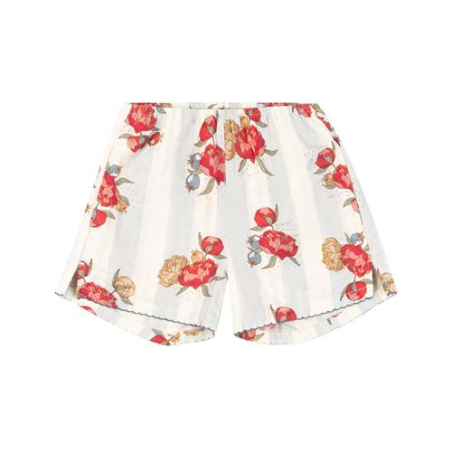 Konges Sløjd Kim Stribet Blomstret Shorts Blå 2 Y  Creme  2 år  kvinde