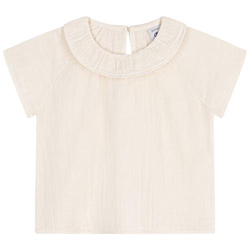 Petit Bateau Bluse Til Baby Cremefarvet 6 Months  Creme  6 måneder  kvinde