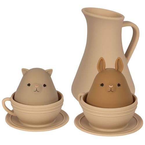 Konges Sløjd Silicone Bath Toys Cup Set  Warm Clay Mix One Size      Unisex
