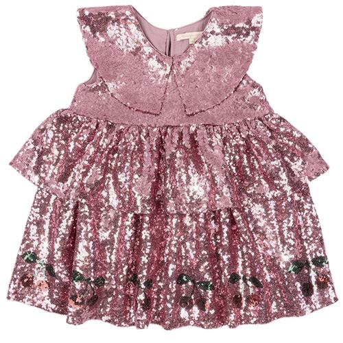 Konges Sløjd Starla Sequin Kjole Blush 3 Y  Lyserød  3 år  kvinde