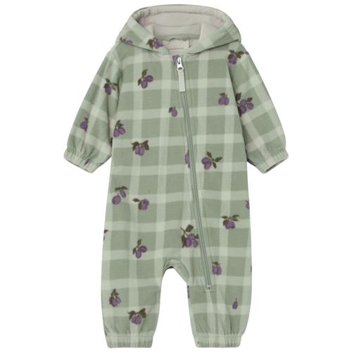garbo&friends Ternet Fleece Overtræk Med Blommer Grøn 50/56 cm  Grøn  50/56 cm  Unisex