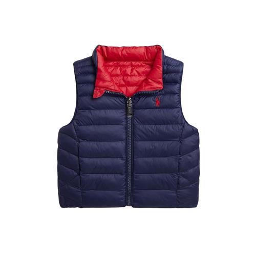 Ralph Lauren Puffervest Til Baby Newport Navy/Red 18 months  Marineblå  18 måneder  mand