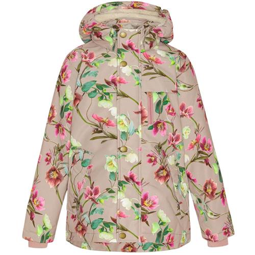 Molo Heiko Jakke Winter Roses 122 cm  Beige  122 cm  kvinde