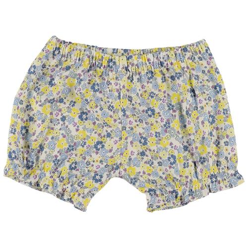 My Little Cozmo Mini Liberty Blomstret Shorts Hvid 9 months  Hvid  9 måneder  kvinde