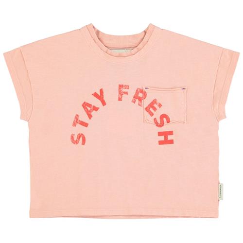 Piupiuchick T-shirt Med Tryk Lyserød 12 Months  Lyserød  12 måneder  Unisex