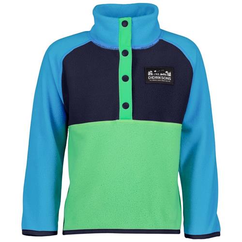 Didriksons Monte Kids Fleecesweater Frog Green 120 cm  Grøn  120 cm  Unisex