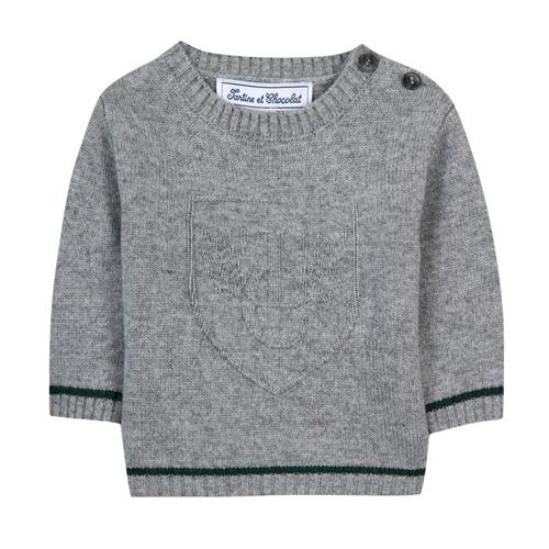 Tartine et Chocolat Trøje Heather Grey 18 months  Grå  18 måneder  mand