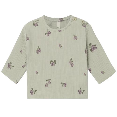 garbo&friends Muslin top baby bomuld Prune Green 62/68 cm  Grøn  62/68 cm  Unisex