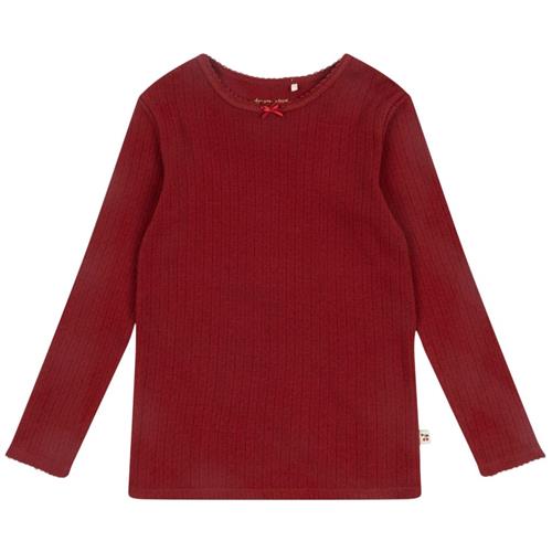 Konges Sløjd Minnie Bluse Gots Red Dahlia 9 months  Rød  9 måneder  kvinde