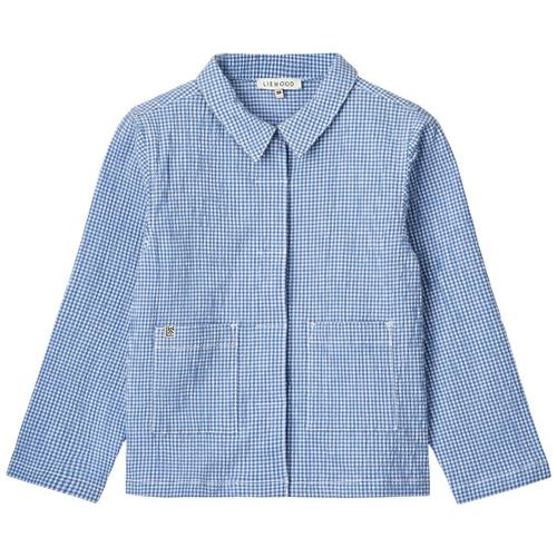 Liewood Kory Ternet Skjorte Riverside/Crisp White 98 cm  Blå  98 cm  Unisex