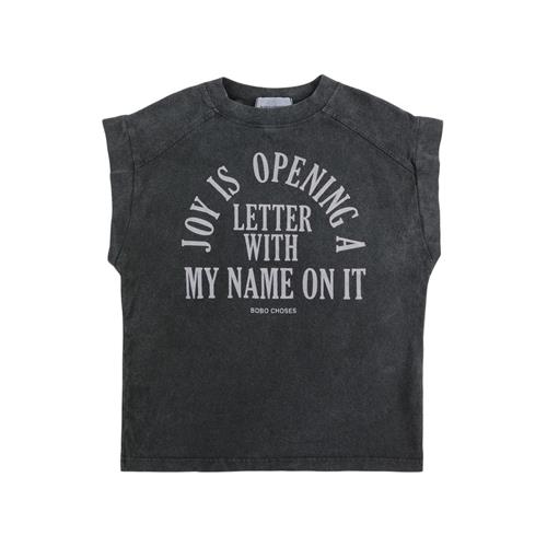 Bobo Choses Joy Is Ærmeløs T-shirt Dark Grey 8-9 Y  Grå  8-9 år  mand