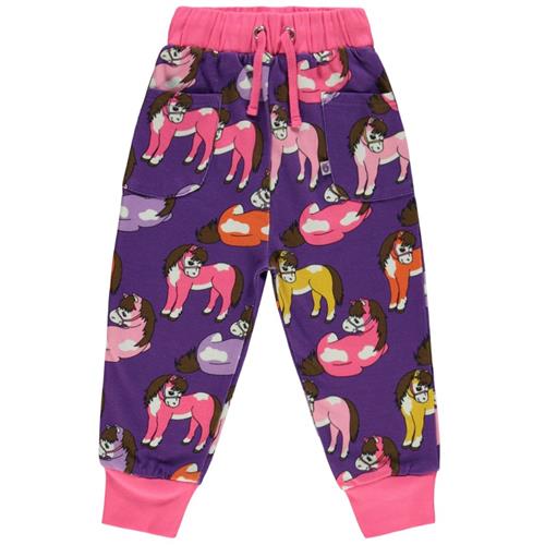 Småfolk Joggingbukser Med Hester Purple Heart 5-6 Y  Lilla  5-6 år  kvinde