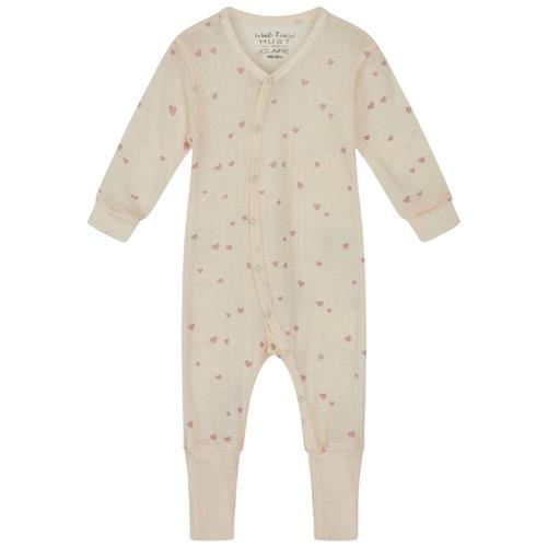Hust&Claire Mocel Mønstret Pyjamas Ecru 92 cm  Beige  92 cm  kvinde