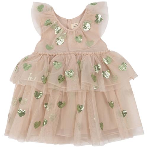 Konges Sløjd Yvonne Kjole Coeur Verde 2 Y  Beige  2 år  kvinde