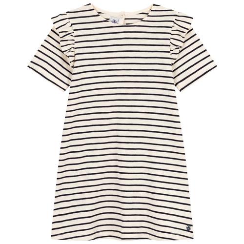 Petit Bateau Stribet Kjole Cremefarvet 3 Y  Hvid  3 år  kvinde