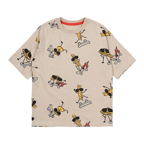 The New GOTS Narfalle Tee Feather Gray 3-4 Y  Grå  3-4 år  mand