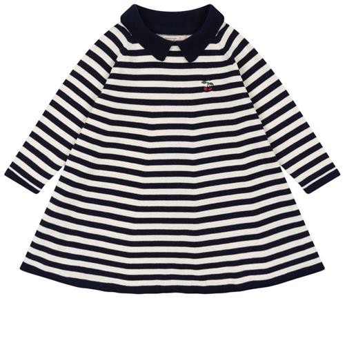 Konges Sløjd Venton Knit Kjole Navy Stripe 4 Y  Blå  4 år  kvinde