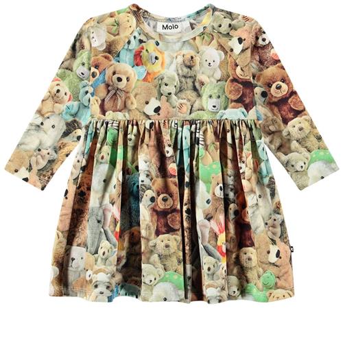Molo GOTS Charmaine Kjole Teddy Friends 68 cm  Beige  68 cm  kvinde