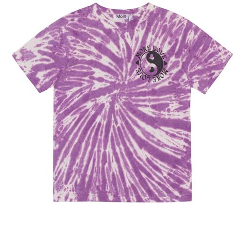 Molo GOTS Riley T-shirt Love Tie Dye 110 cm  Lilla  110 cm  kvinde