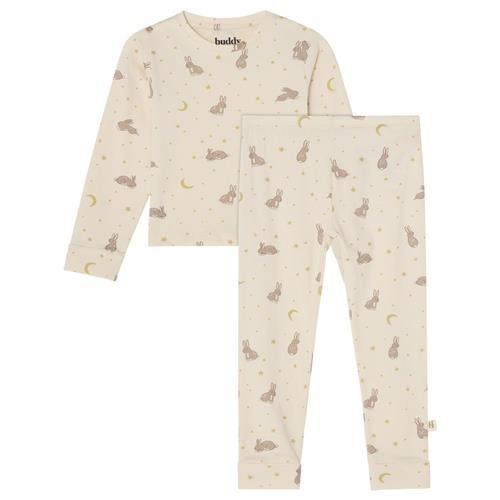 Buddy & Hope GOTS Konrad Pyjamas Nightfall Bunny 74/80 cm  Creme  74/80 cm  Unisex
