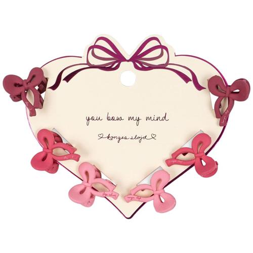 Konges Sløjd 6-Pack Mini Bow Hårklemme Pink Mix One Size     3Y+ kvinde