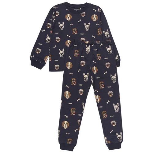 Minymo Set Pyjamas Parisian Night 116 cm  Blå  116 cm  mand