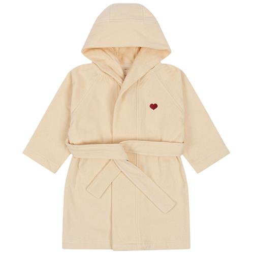 Konges Sløjd GOTS Badekåbe Med Broderet Svane Beige 2-4 Y  Beige  2-4 år  kvinde