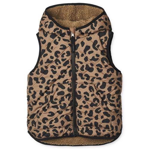Liewood Diana Vendbar Vest Leo Oat/Black Panther 92 cm  Beige  92 cm  Unisex