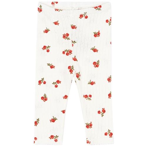 Konges Sløjd GOTS Minnie Leggings Rose Red 9 months  Hvid  9 måneder  kvinde