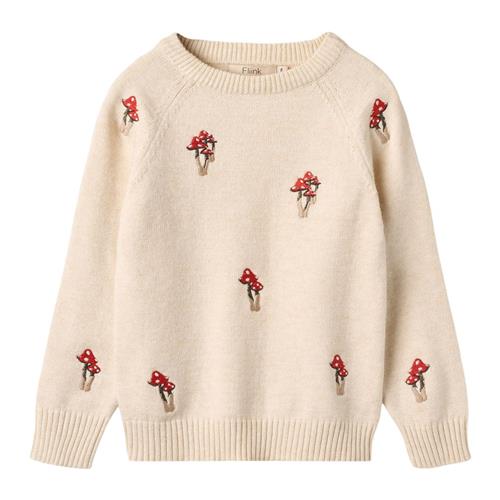 Fliink Benna Mushroom Pullover i Sandshell 12 months  Beige  12 måneder  Unisex