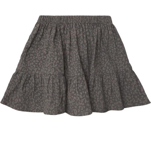 Tocoto Vintage Mini Animal Print Nederdel Dark Grey 6 Y  Grå  6 år  kvinde