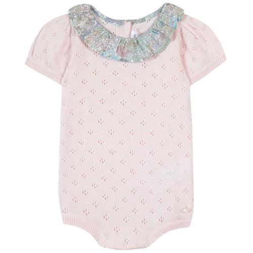 Tartine et Chocolat Romper I Pointelle Lyserød 1 months  Lyserød  1 måneder  kvinde