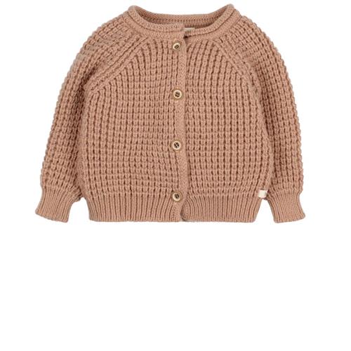 búho Strikket Cardigan Antic Rose 6 Months  Lyserød  6 måneder  Unisex