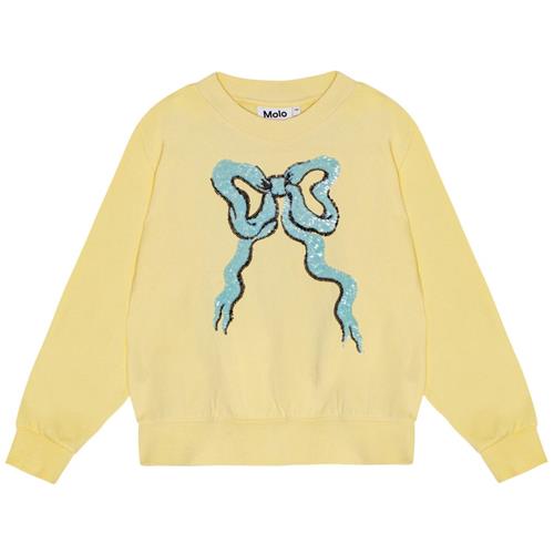 Molo GOTS Marge Sweatshirt Sequin Bow 152 cm  Gul  152 cm  kvinde