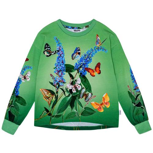 Molo GOTS Reniza Langærmet T-shirt Busy Buddleja 116 cm  Grøn  116 cm  kvinde