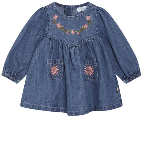 Hust&Claire GOTS Dalaa Kjole Denim Blå 68 cm  Blå  68 cm  kvinde