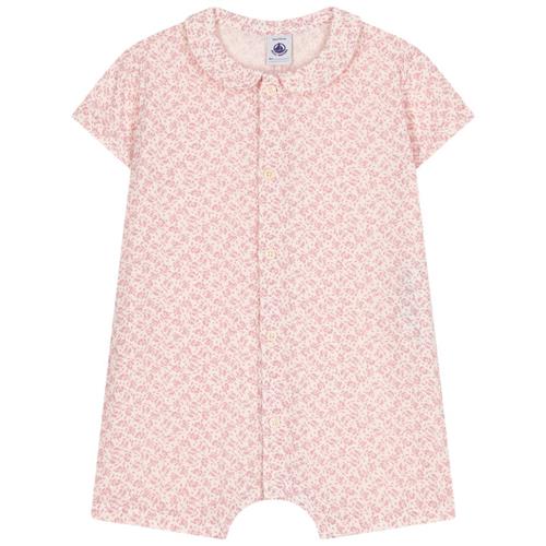 Petit Bateau Blomstret Romper Lyserød 12 Months  Lyserød  12 måneder  kvinde